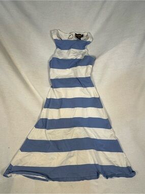Ralph Lauren Striped Sleeveless Maxi Dress in Blue and White